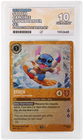 Stitch Carefree Snowboarder 42/P3 ACE 10 Gem Mint Disney Lorcana graded card