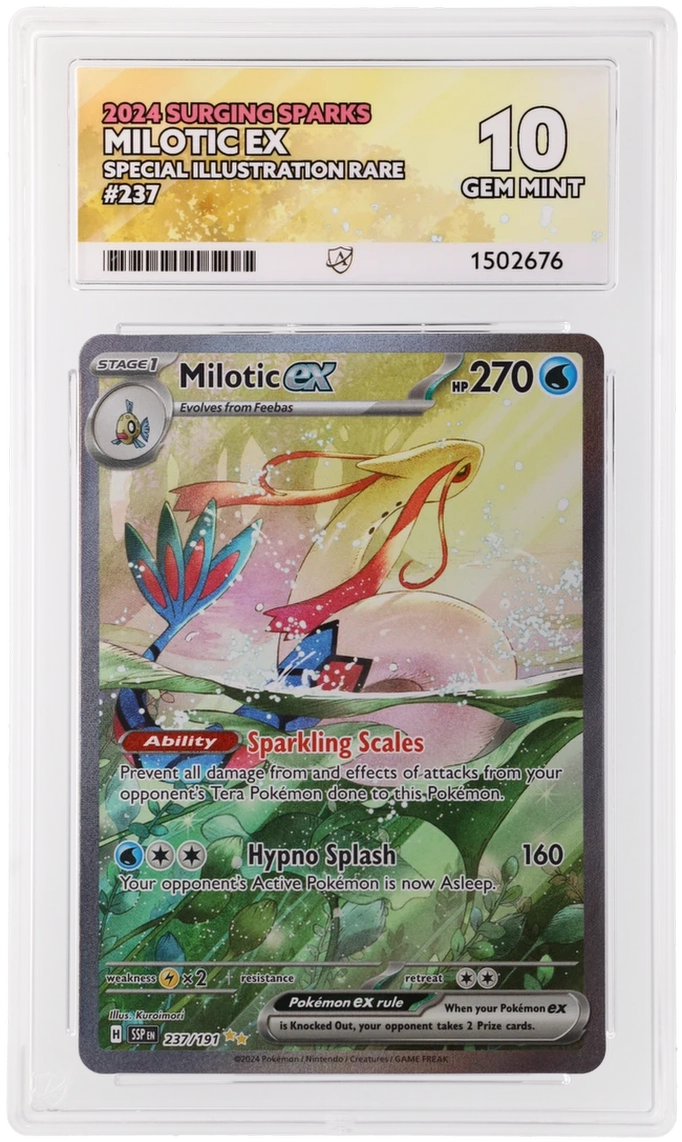 Milotic ex 237/191 Surging Sparks SIR ACE 10 Gem Mint Pokémon graded card