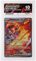 Team Rocket's Moltres ex 229/182 Destined Rivals SIR ACE 10 Gem Mint graded card