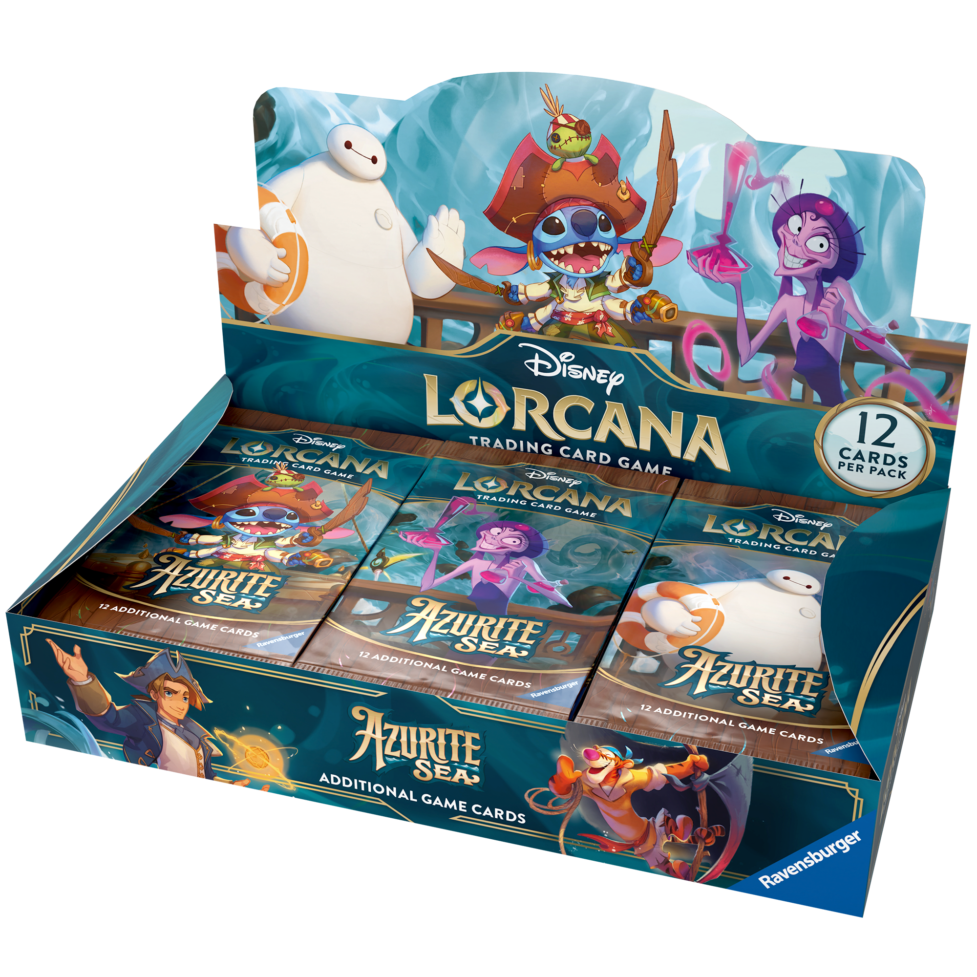 Disney Lorcana Azurite Sea Booster Display (24 Packs)