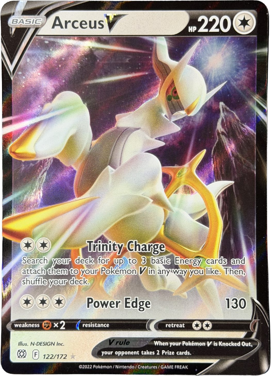Arceus V 122/172 – Ultra Rare (V) – Brilliant Stars – NM