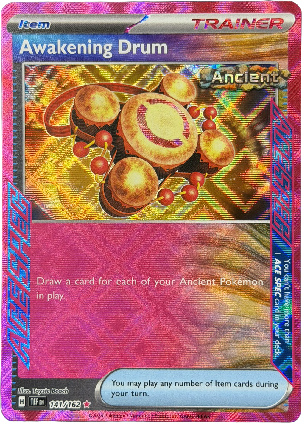 Awakening Drum 141/162 – ACE SPEC Rare – Temporal Forces – NM