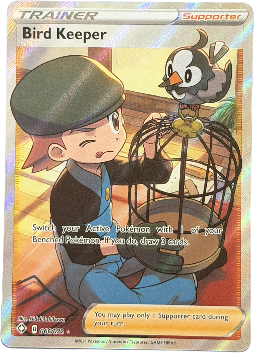 Bird Keeper 066/072 – Ultra Rare (Full Art Trainer) – Shining Fates – LP