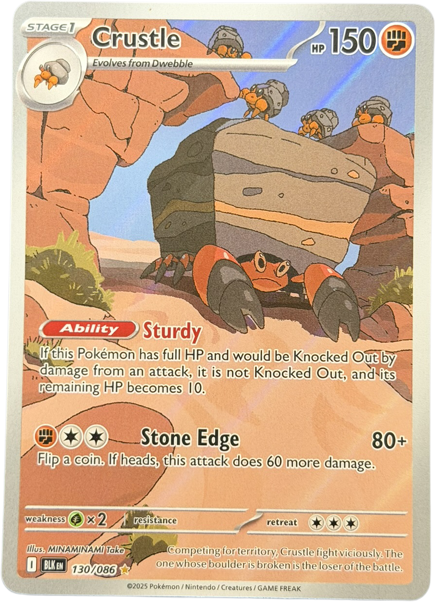 Crustle 130/086 – Illustration Rare – Black Bolt – NM