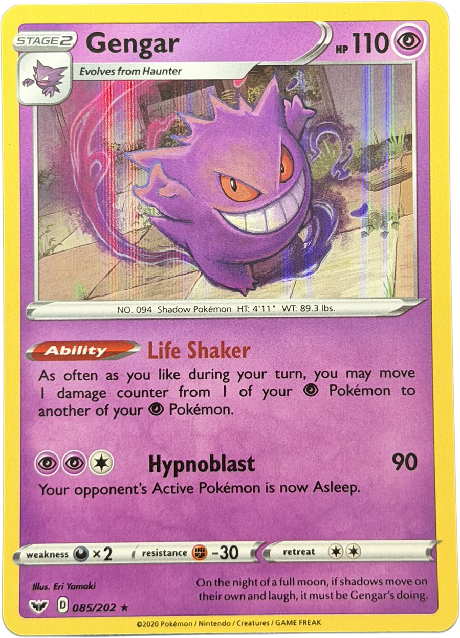 Gengar 085/202 – Holo Rare – Sword & Shield – NM
