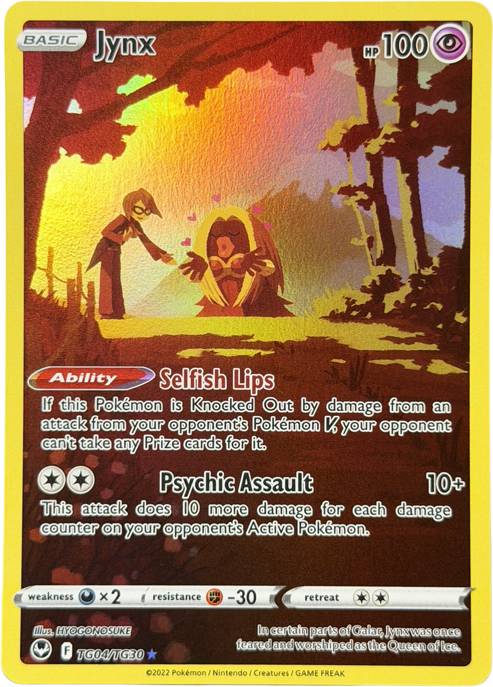 Jynx TG04/TG30 – Trainer Gallery Rare Holo – Silver Tempest – NM
