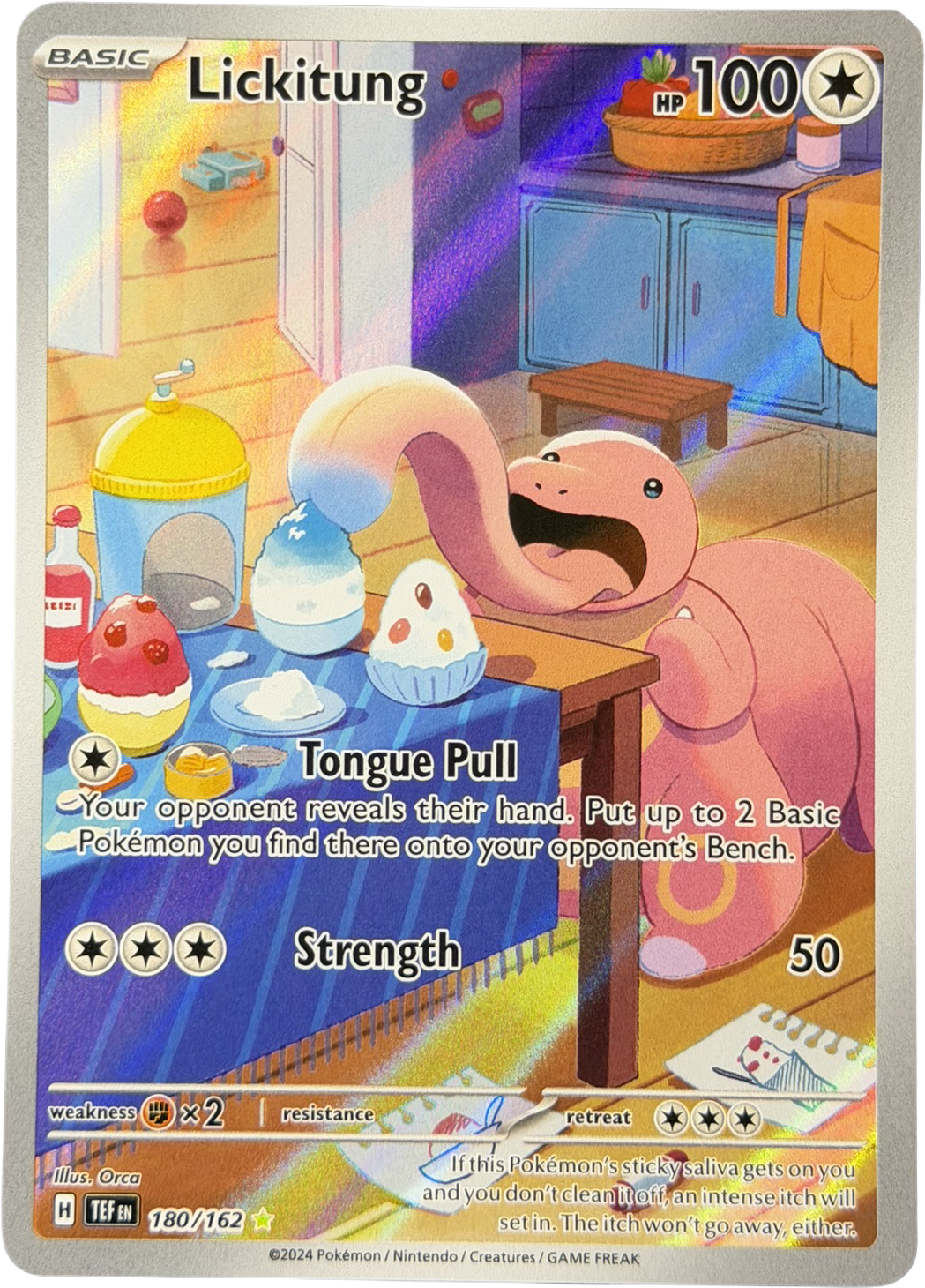 Lickitung 180/162 – Illustration Rare – Temporal Forces – NM