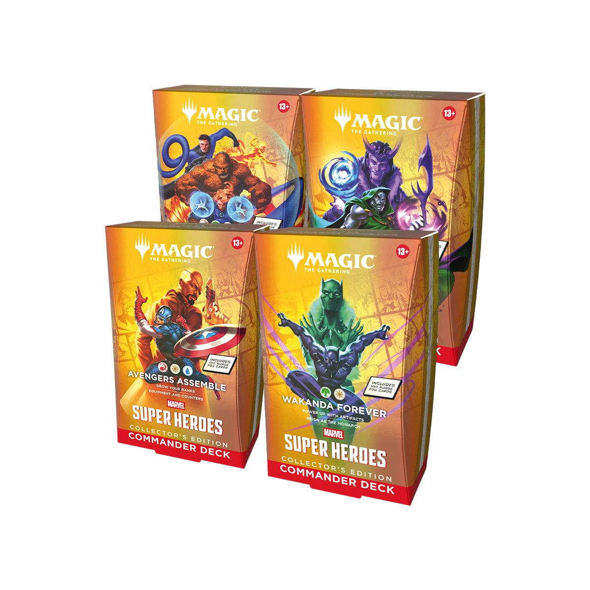 Magic: The Gathering: Marvel Super Heroes - Collector Commander Deck Bundle