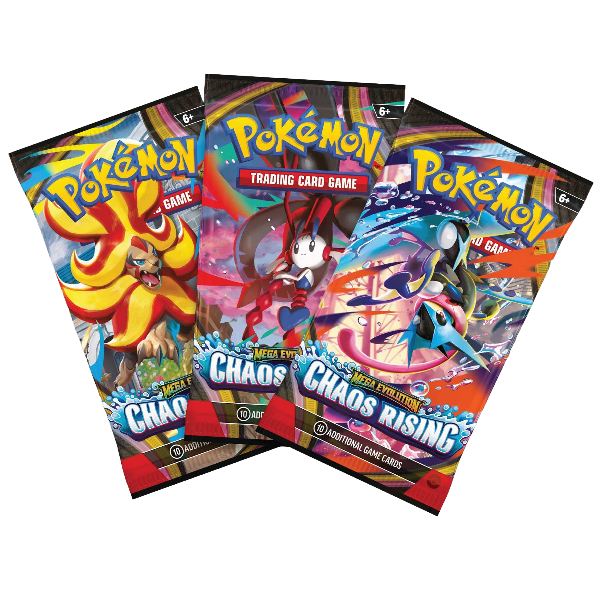 Pokémon TCG: Mega Evolution Chaos Rising - 3-Pack Blister