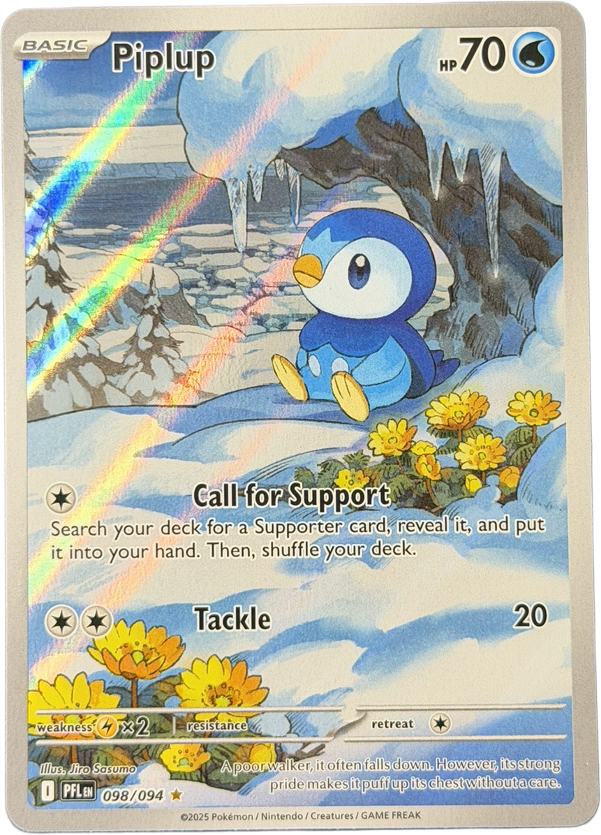 Piplup 098/094 – Illustration Rare – Phantasmal Flames – NM
