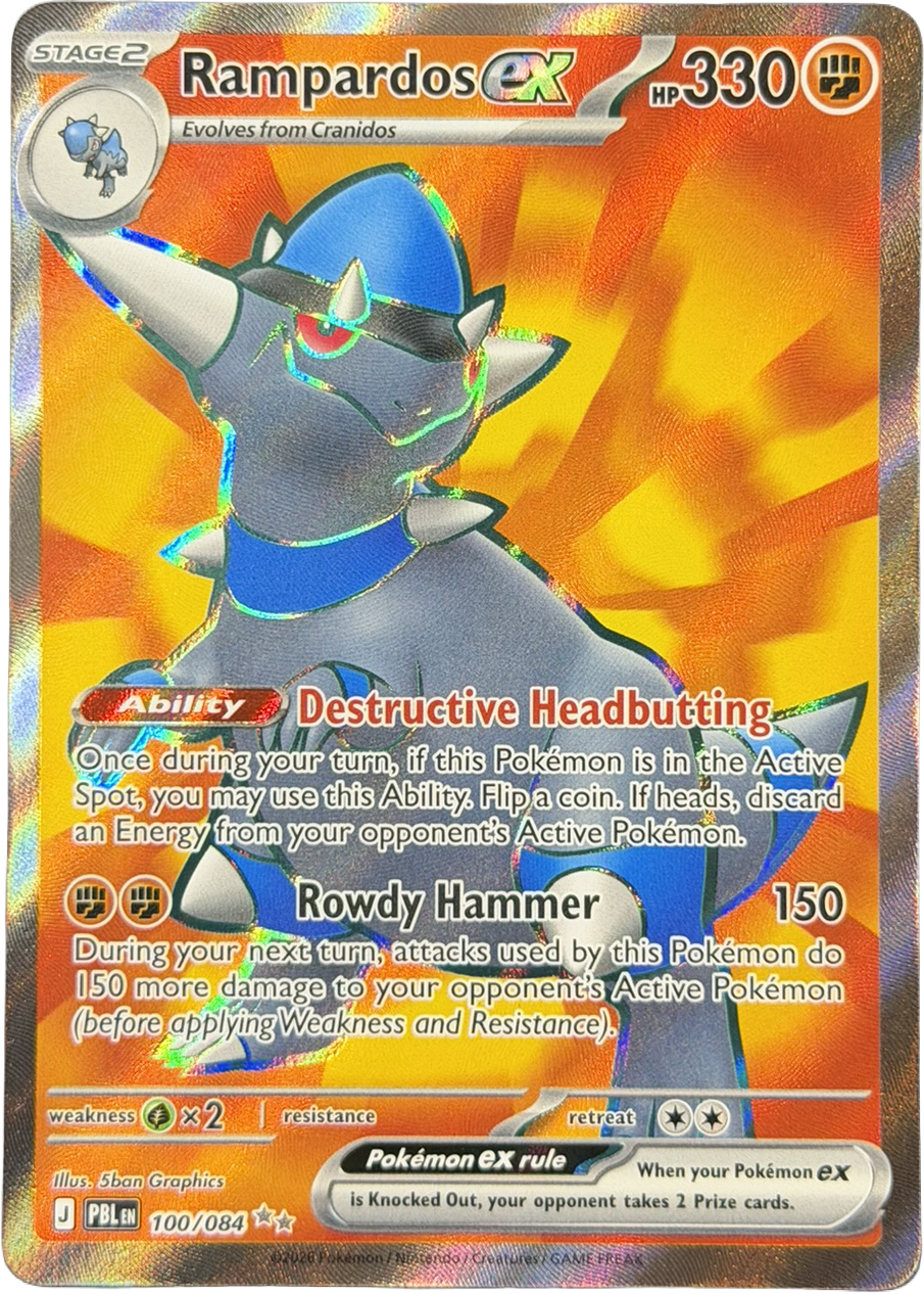 Rampardos ex 100/084 – Ultra Rare (Full Art) – Pitch Black – NM
