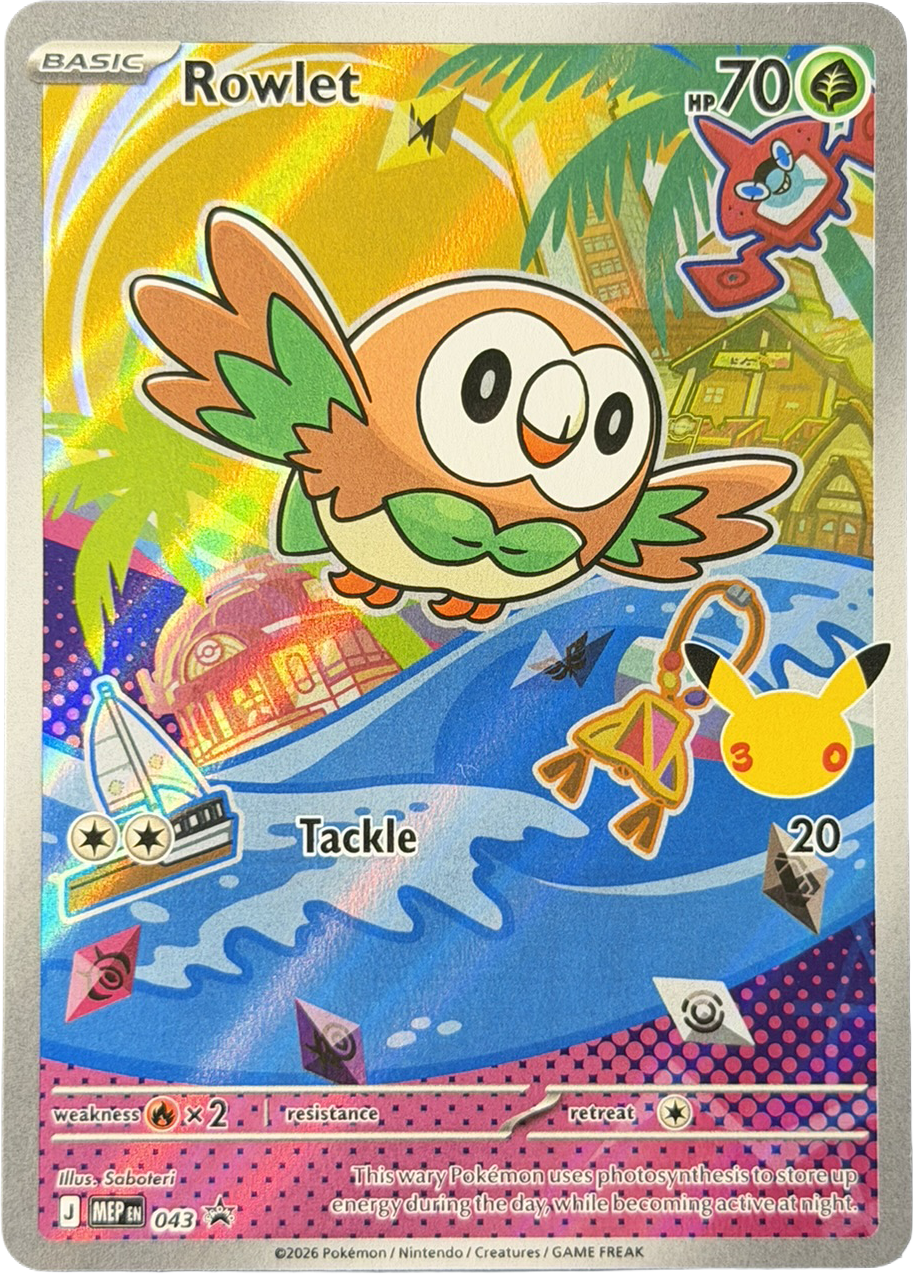 Rowlet MEP043 – Promo – Mega Evolution Promos – NM