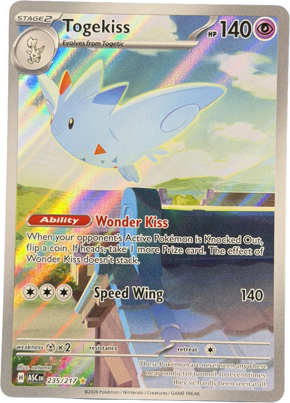 Togekiss 235/217 – Illustration Rare – Ascended Heroes – NM